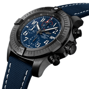  Shop Authentic Breitling Super Avenger Chronograph 48 Night Mission Blue Dial Blue Leather Strap Watch for Men - V13375101C1X2 - Luxxuri