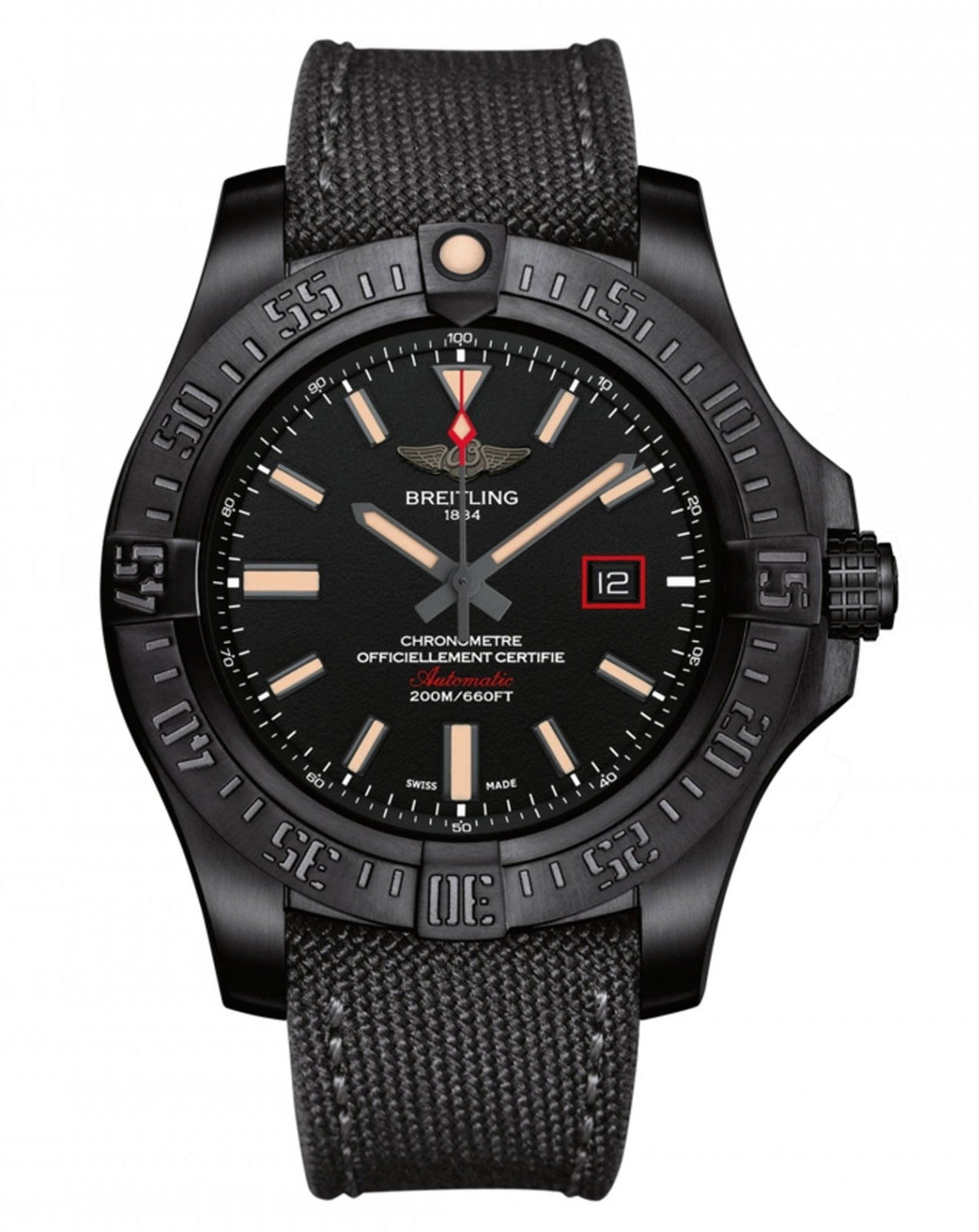  Shop Authentic Breitling Avenger Blackbird 44mm Black Dial Black Nylon Strap Watch for Men - V1731110/BD74/109W/M20BASA.1 - Luxxuri