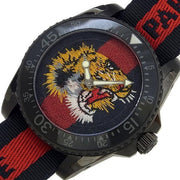  Shop Authentic Gucci Dive Tiger Blue and Red Dial Blue Red Blue Nylon Strap Watch For Men - YA136215 - Luxxuri