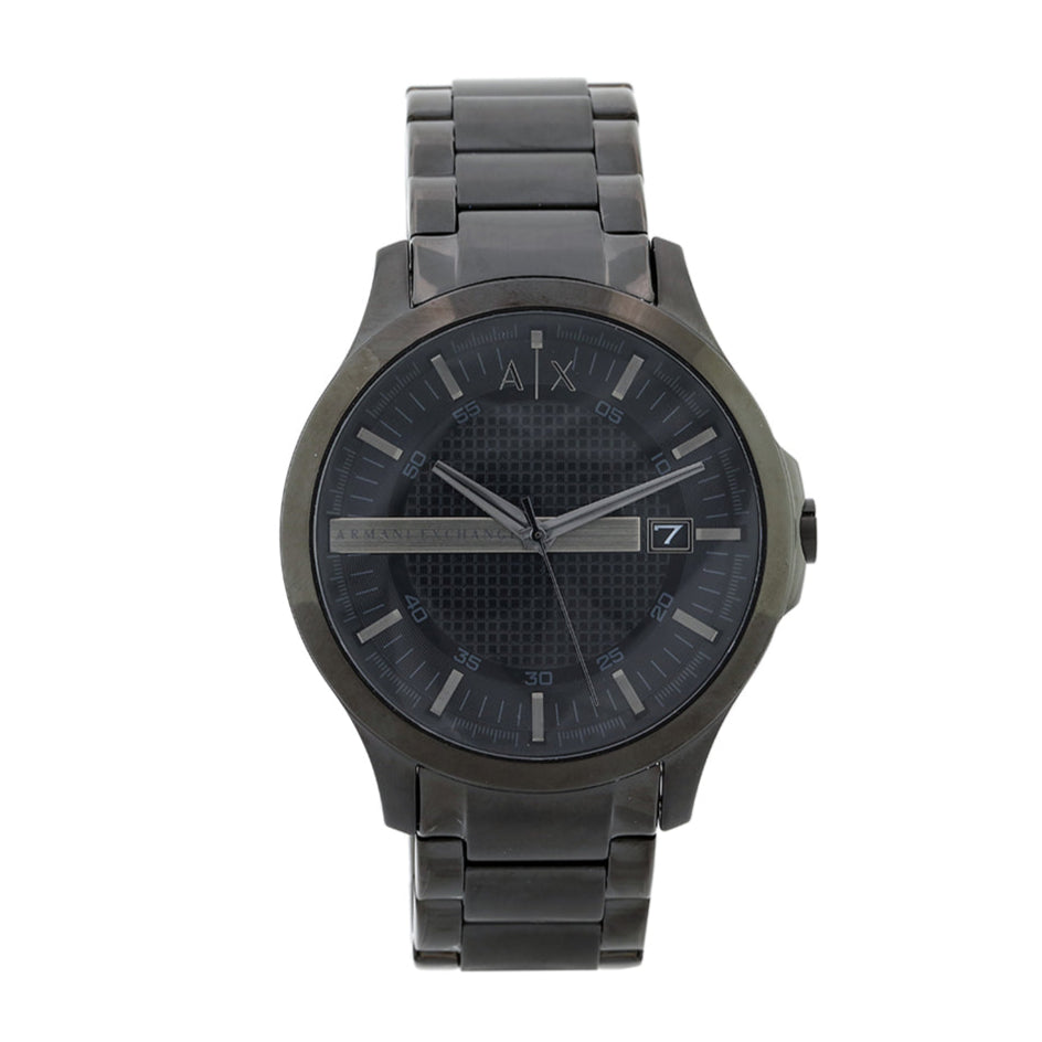  Shop Authentic Armani Exchange Hampton Chronograph Black Dial Black Steel Strap Watch For Men - AX2104 - Luxxuri