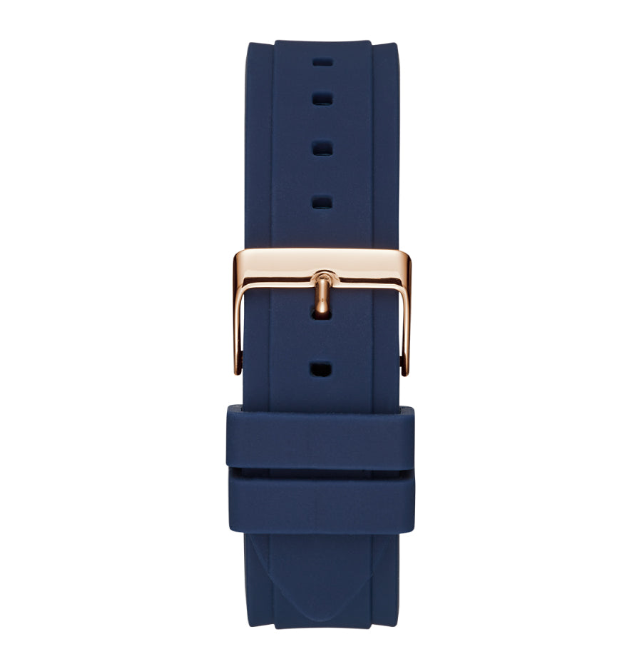  Shop Authentic Guess Zena Blue Dial Blue Silicone Strap Watch For Women - W1094L2 - Luxxuri