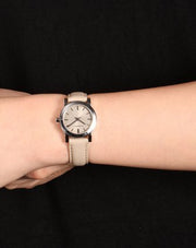  Shop Authentic Burberry The City Beige Dial Beige Leather Strap Watch for Women - BU9207 - Luxxuri