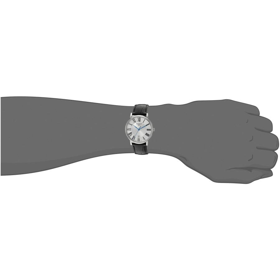  Shop Authentic Tissot Carson Premium Silver Dial Black Leather Strap Watch For Men - T122.410.16.033.00 - Luxxuri