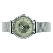  Shop Authentic Versace V-Circle Silver Dial Silver Mesh Bracelet Watch for Men - VBQ060017 - Luxxuri