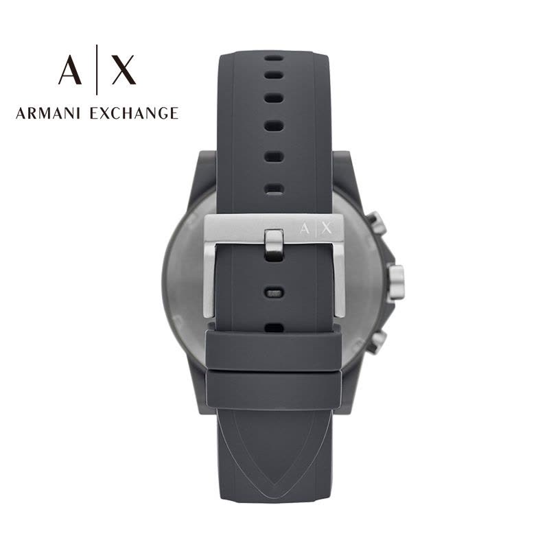  Shop Authentic Armani Exchange Outerbanks Chronograph Grey Dial Grey Silicone Strap Watch For Men - AX7123 - Luxxuri
