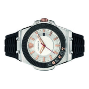  Shop Authentic Versace Chain Reaction Quartz White Dial Black Rubber Strap Watch for Men - VEDY00219 - Luxxuri