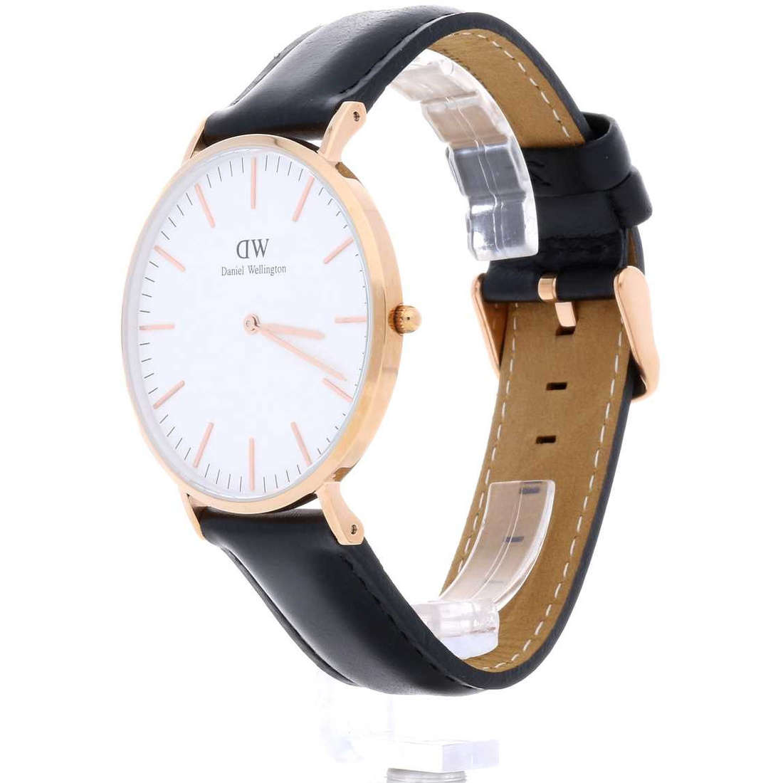  Shop Authentic Daniel Wellington Classic Sheffield White Dial Black Leather Strap Watch For Men - DW00100007 - Luxxuri