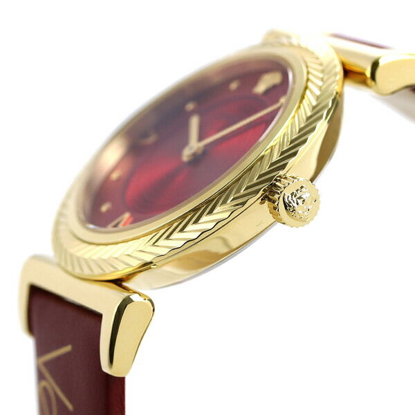  Shop Authentic Versace V-Motif Red Dial Red Leather Strap Watch for Women - VERE00418 - Luxxuri