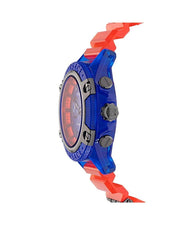  Shop Authentic Versace Icon Active Chronograph Quartz Blue Dial Orange Rubber Strap Watch For Men - VEZ700922 - Luxxuri