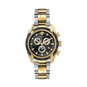  Shop Authentic Versace V-Ray Chronograph Black Dial Two Tone Steel Strap Watch For Men - VE2I00421 - Luxxuri
