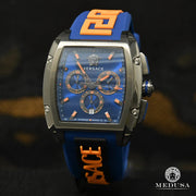  Shop Authentic Versace Iconic Dominus Chronograph Blue Dial Blue Rubber Strap Watch For Men - VE6H00323 - Luxxuri