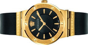  Shop Authentic Versace Greca Black Dial Black Leather Strap Watch for Women - VEVH00320 - Luxxuri