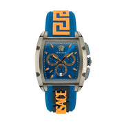  Shop Authentic Versace Iconic Dominus Chronograph Blue Dial Blue Rubber Strap Watch For Men - VE6H00323 - Luxxuri