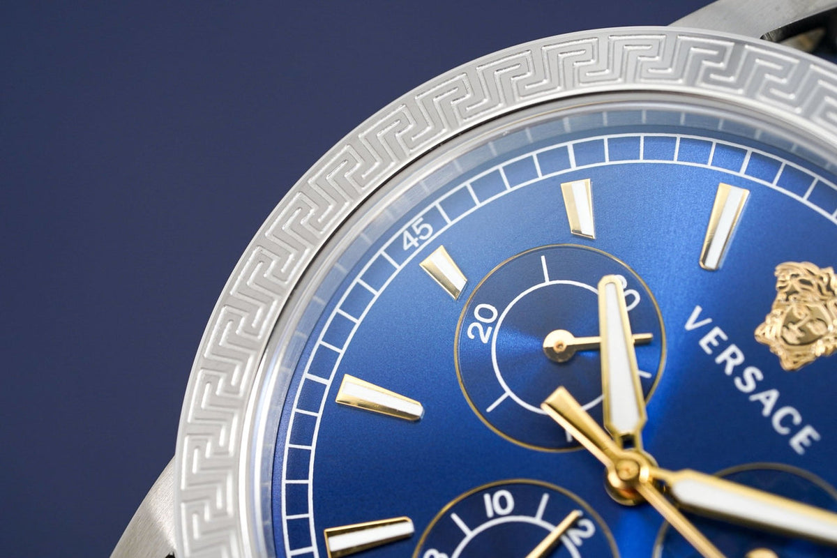  Shop Authentic Versace Sport Tech Chronograph Blue Dial Silver Steel Strap Watch for Men - VELT00219 - Luxxuri