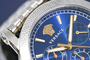  Shop Authentic Versace Sport Tech Chronograph Blue Dial Silver Steel Strap Watch for Men - VELT00219 - Luxxuri