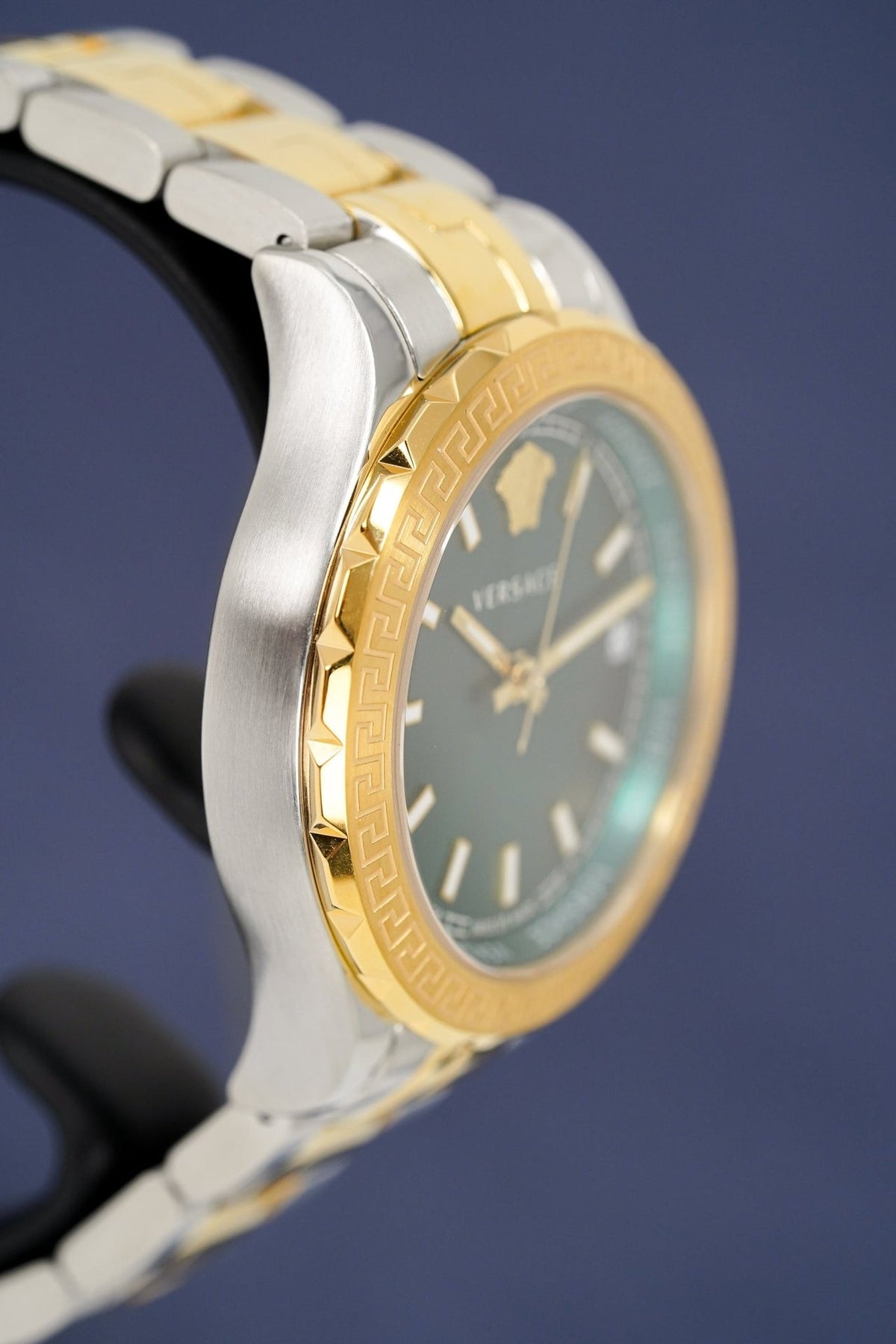  Shop Authentic Versace Hellenyium Green Dial Two Tone Steel Strap Watch for Women - V12050015 - Luxxuri