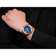  Shop Authentic Versace Casual Chronograph Blue Dial Brown Leather Strap Watch for Men - VERG002-18 - Luxxuri