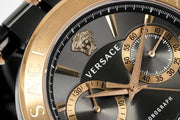  Shop Authentic Versace Aion Chronograph Black Dial Grey Steel Strap Watch for Men  - VBR050017 - Luxxuri