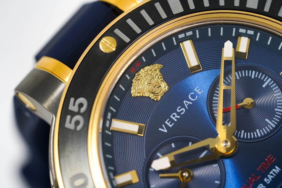  Shop Authentic Versace V Extreme Pro Two Tone Dial Stainless Steel Strap Watch for Men - VCN040017 - Luxxuri