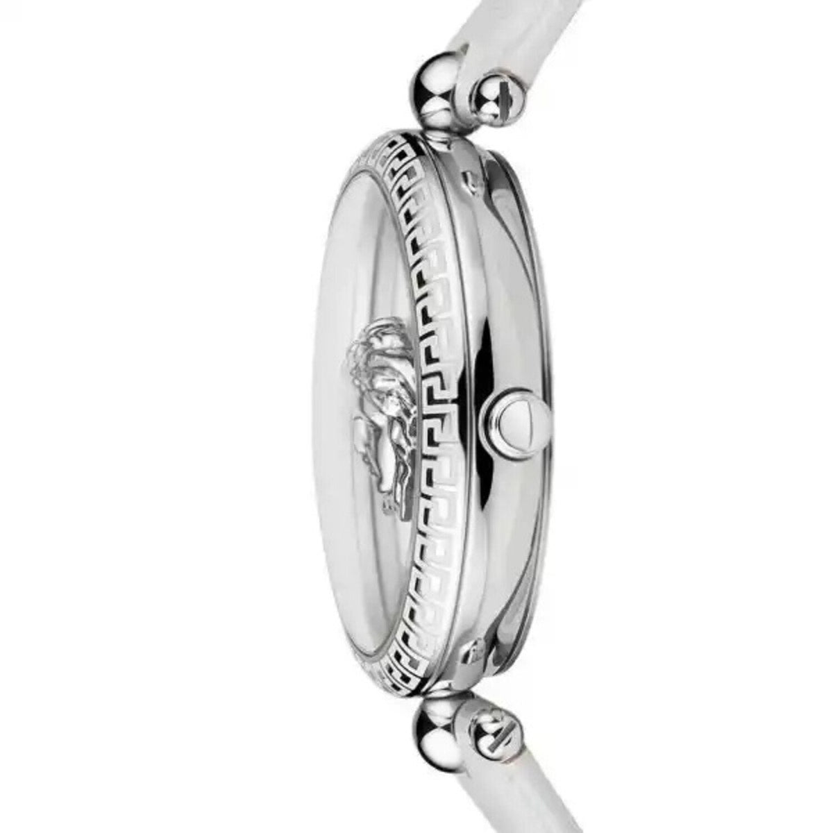  Shop Authentic Versace Palazzo Empire White Dial White Leather Strap Watch for Women - VCO010017 - Luxxuri