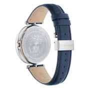  Shop Authentic Versace Palazzo Empire Black Dial Blue Leather Strap Watch for Women - VCO080017 - Luxxuri