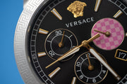  Shop Authentic Versace Sport Tech Chronograph Black Dial Black Rubber Strap Watch for Women - VELT00619 - Luxxuri