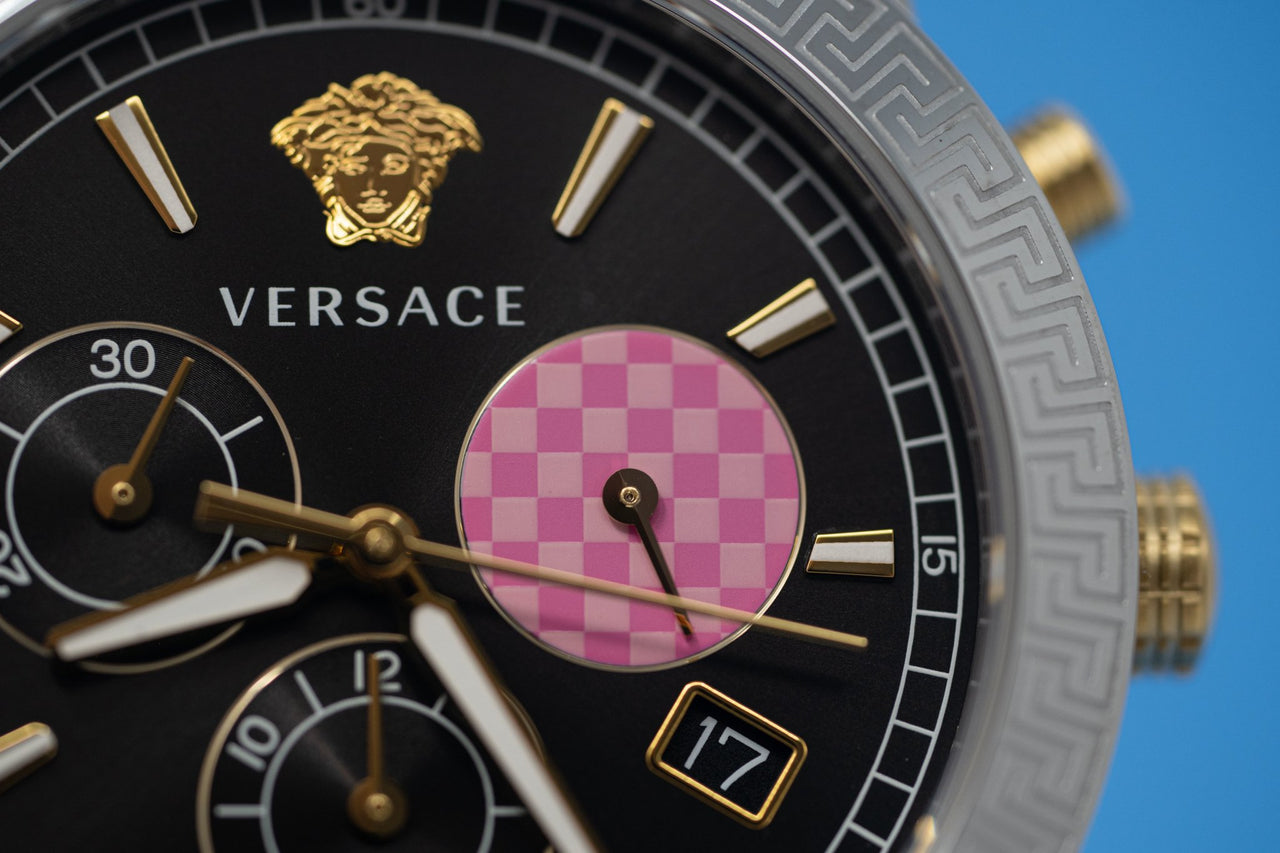  Shop Authentic Versace Sport Tech Chronograph Black Dial Black Rubber Strap Watch for Women - VELT00619 - Luxxuri