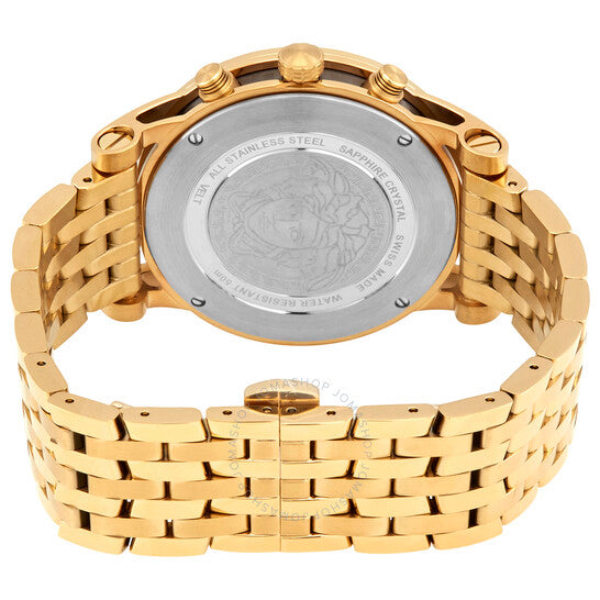  Shop Authentic Versace Sport Tech Chronograph Black Dial Gold Steel Strap Watch for Men - VELT00419 - Luxxuri