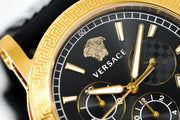  Shop Authentic Versace Sports Tech Chronograph Black Dial Black Rubber Strap Watch for Men - VELT00119 - Luxxuri