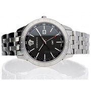  Shop Authentic Versace Univers Analog Black Dial Silver Steel Strap Watch for Men - VEBK00418 - Luxxuri