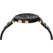  Shop Authentic Versace V-Race Analog Quartz Black Dial Two Tone Steel Strap Watch For Men - VEBV00619 - Luxxuri
