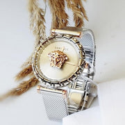  Shop Authentic Versace Palazzo Empire Silver Dial Silver Mesh Bracelet Watch for Women - VEDV00419 - Luxxuri