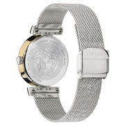  Shop Authentic Versace Meander Blue Dial Silver Mesh Bracelet Watch for Women - VELW00520 - Luxxuri