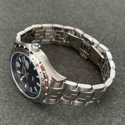  Shop Authentic Versace Hellenyium GMT Black Dial Silver Steel Strap Watch for Men - V11020015 - Luxxuri