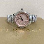  Shop Authentic Versace Hellenyium Pink Dial Silver Steel Strap Watch for Women - V12010015 - Luxxuri