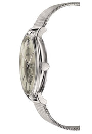  Shop Authentic Versace V-Circle Silver Dial Silver Mesh Bracelet Watch for Men - VBQ060017 - Luxxuri