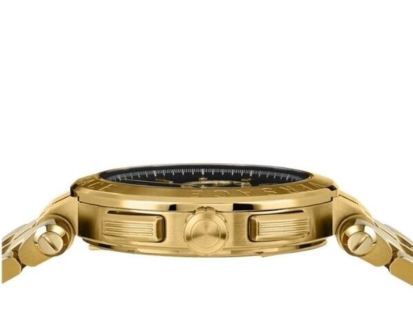  Shop Authentic Versace Aion Chronograph Black Dial Gold Steel Strap Watch For Men - VE1D01721 - Luxxuri