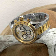  Shop Authentic Versace Classic Chronograph Quartz Silver Dial Two Tone Steel Strap Watch For Men - VEV700519 - Luxxuri