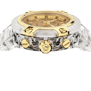  Shop Authentic Versace Icon Active Chronograph Gold Dial White Silicone Strap Watch for Men - VEZ700121 - Luxxuri