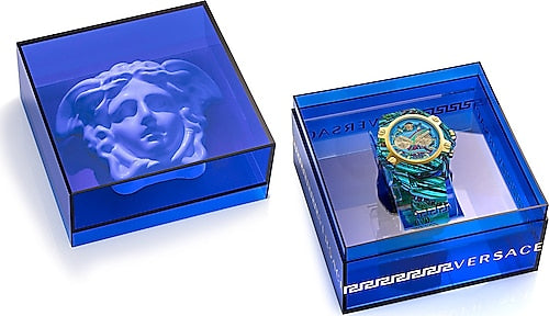 Shop Authentic Versace Icon Active Chronograph Blue Dial Green Rubber Strap Watch For Men - VEZ701322 - Luxxuri