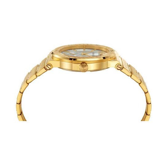  Shop Authentic Versace Greca Silver Dial Gold Steel Strap Watch for Men - VEVI00520 - Luxxuri