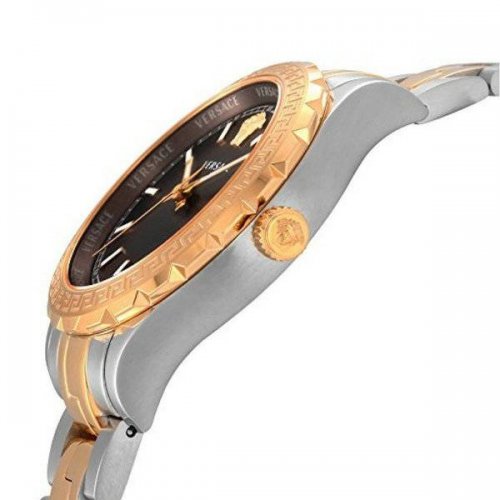  Shop Authentic Versace Hellenyium Brown Dial Two Tone Steel Strap Watch for Women - V12040015 - Luxxuri
