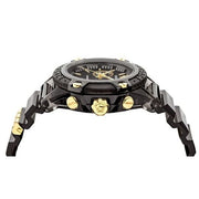  Shop Authentic Versace Icon Active Chronograph Black Dial Black Steel Strap Watch for Men - VEZ700421 - Luxxuri