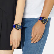  Shop Authentic Versace Icon Active Chronograph Black Dial Blue Rubber Strap Watch For Men  VEZ700521 - Luxxuri