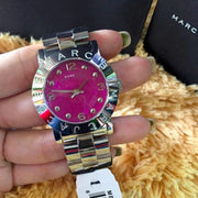 Shop Authentic Marc Jacobs Amy Pink Dial Silver Steel Strap Watch for Women - MBM8623 - Luxxuri