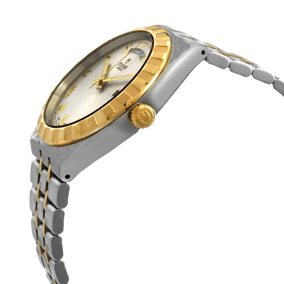  Shop Authentic Tudor Royal Automatic Silver Dial Two Tone Steel Strap Watch for Men - M28603-0001 - Luxxuri