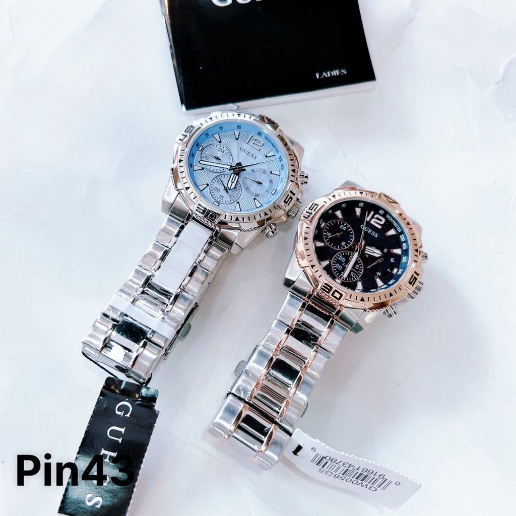  Shop Authentic Guess Commander Chronograph Blue Dial Silver Steel Strap Watch for Men - GW0056G2 - Luxxuri