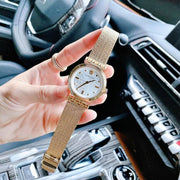  Shop Authentic Versace Meander Greca White Dial Gold Mesh Bracelet Watch for Women - VELW00820 - Luxxuri