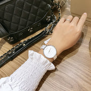  Shop Authentic Calvin Klein Rise White Grey Dial White Leather Strap Watch for Women - K7A231L6 - Luxxuri