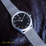  Shop Authentic Calvin Klein Minimal Black Dial Silver Mesh Bracelet Watch for Men - K3M51151 - Luxxuri